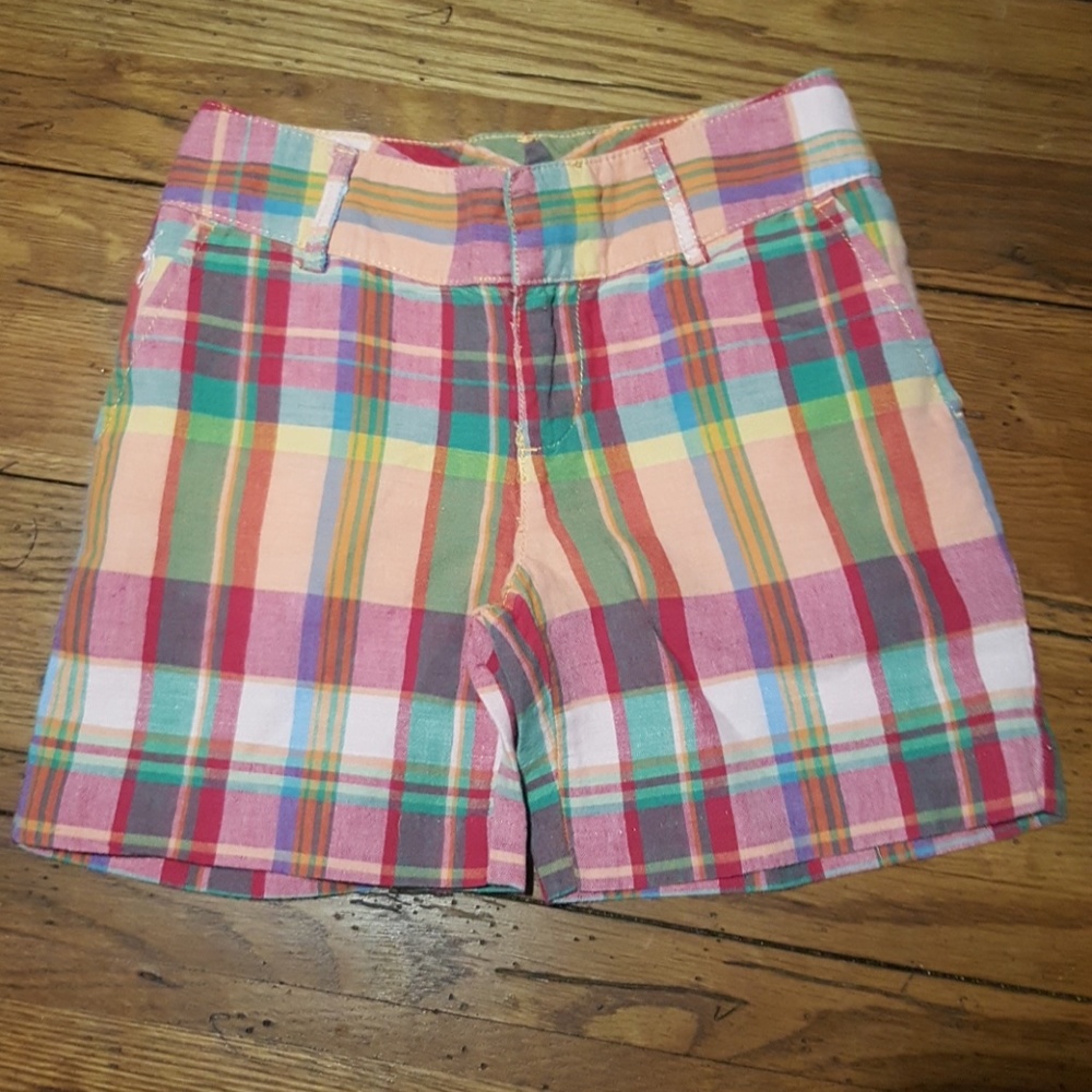 Ralph Lauren girls shorts size 7 madras plaid